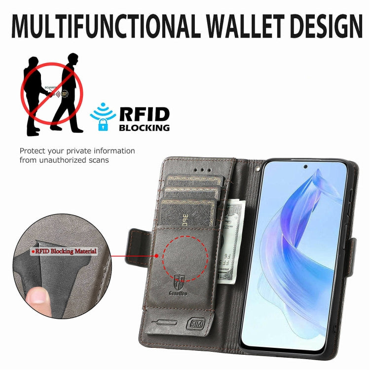For Honor X50i CaseNeo Splicing Dual Magnetic Buckle Leather Phone Case