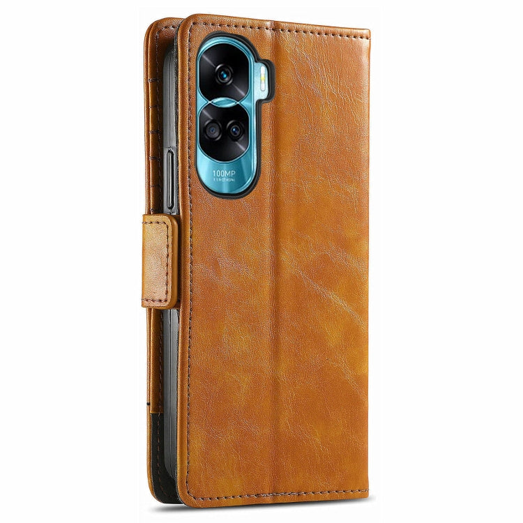 For Honor X50i CaseNeo Splicing Dual Magnetic Buckle Leather Phone Case