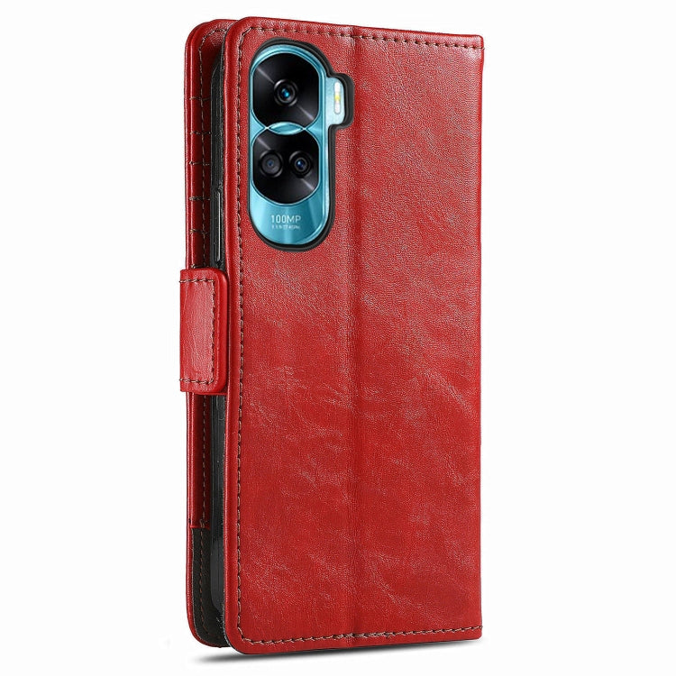 For Honor X50i CaseNeo Splicing Dual Magnetic Buckle Leather Phone Case