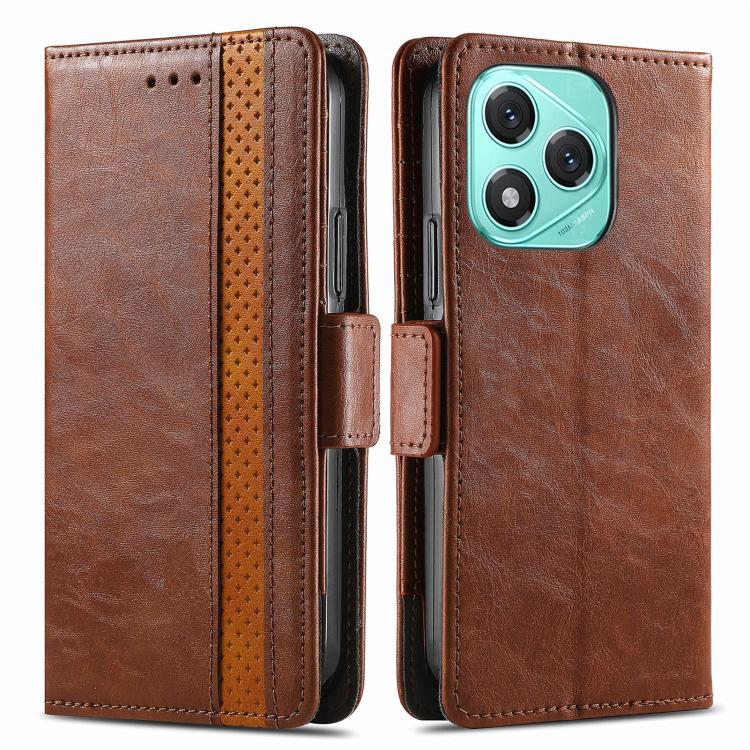For Honor 400 Lite Global CaseNeo Splicing Dual Magnetic Buckle Leather Phone Case