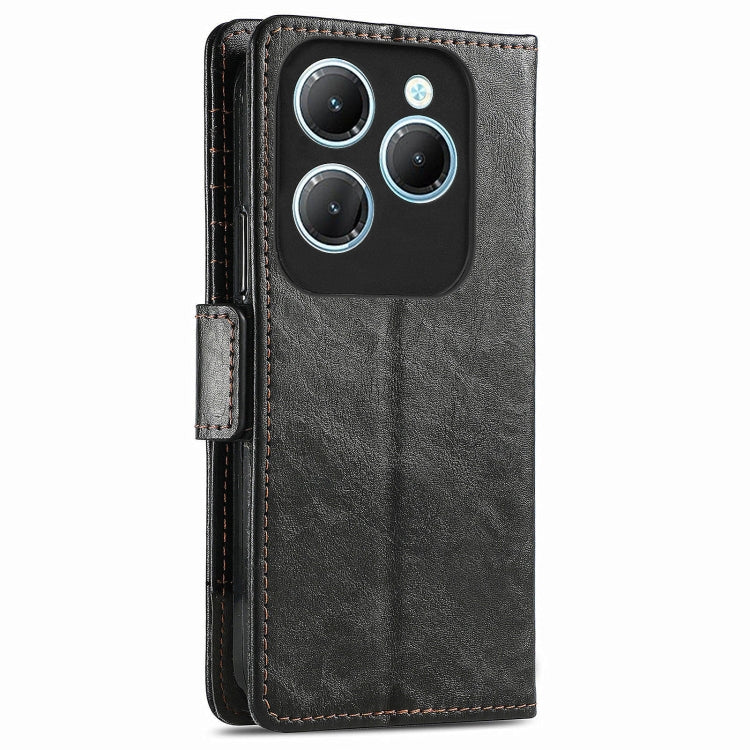 For Infinix Hot 40 CaseNeo Splicing Dual Magnetic Buckle Leather Phone Case