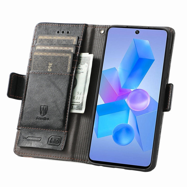 For Infinix Hot 40 CaseNeo Splicing Dual Magnetic Buckle Leather Phone Case