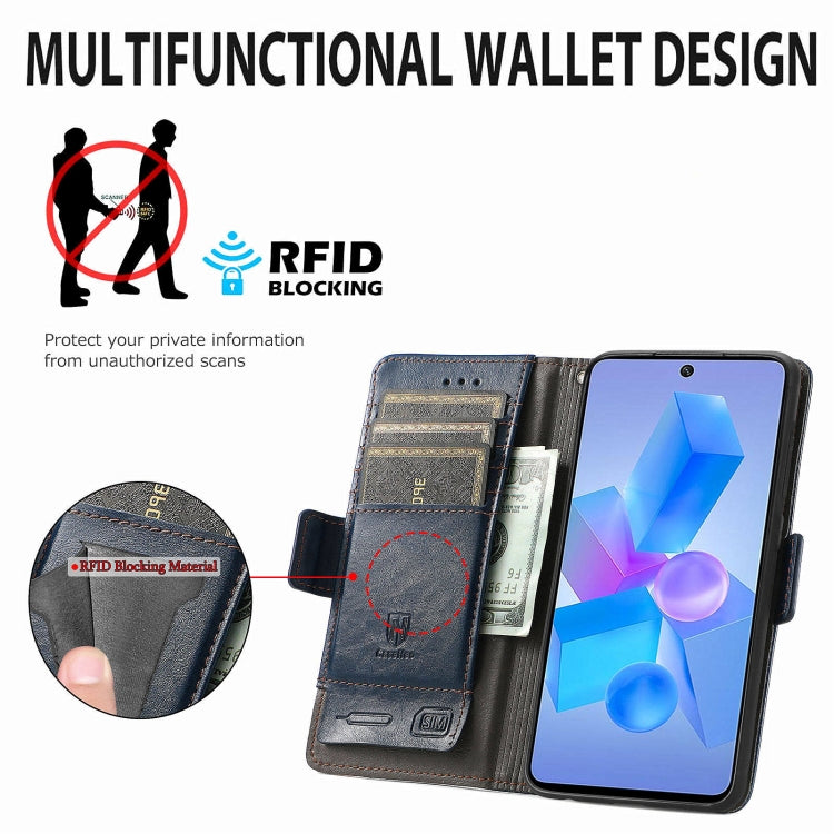 For Infinix Hot 40 CaseNeo Splicing Dual Magnetic Buckle Leather Phone Case