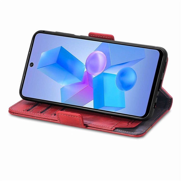 For Infinix Hot 40 CaseNeo Splicing Dual Magnetic Buckle Leather Phone Case
