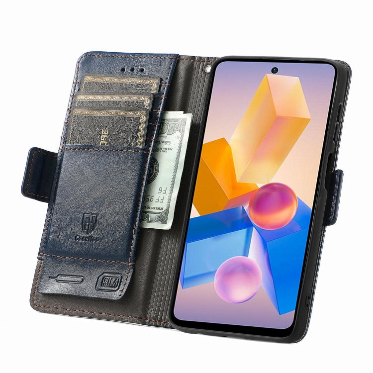For Infinix Hot 40i CaseNeo Splicing Dual Magnetic Buckle Leather Phone Case