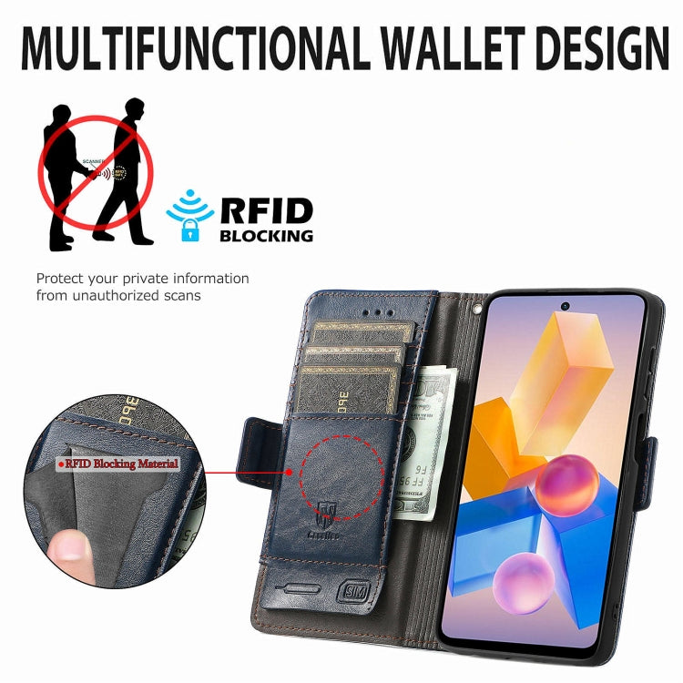 For Infinix Hot 40i CaseNeo Splicing Dual Magnetic Buckle Leather Phone Case
