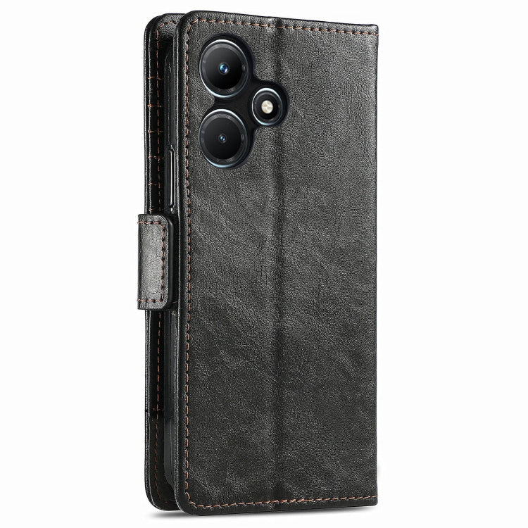 For Infinix Hot 30i CaseNeo Splicing Dual Magnetic Buckle Leather Phone Case