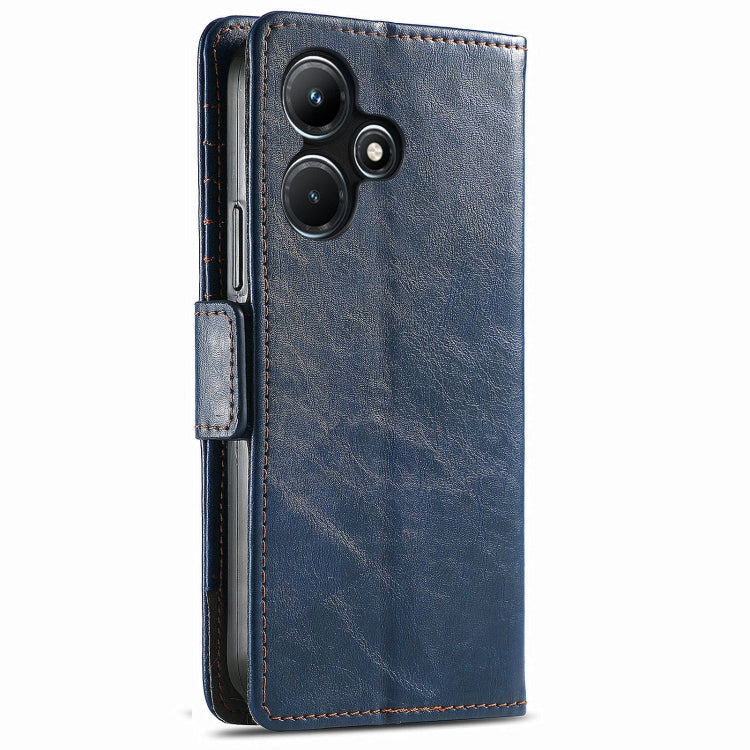 For Infinix Hot 30i CaseNeo Splicing Dual Magnetic Buckle Leather Phone Case