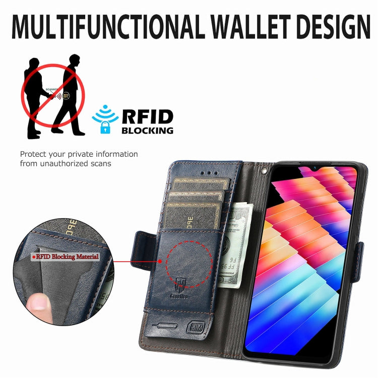 For Infinix Hot 30i CaseNeo Splicing Dual Magnetic Buckle Leather Phone Case