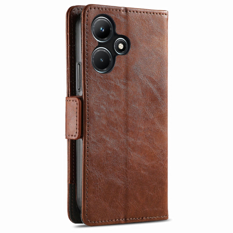 For Infinix Hot 30i CaseNeo Splicing Dual Magnetic Buckle Leather Phone Case