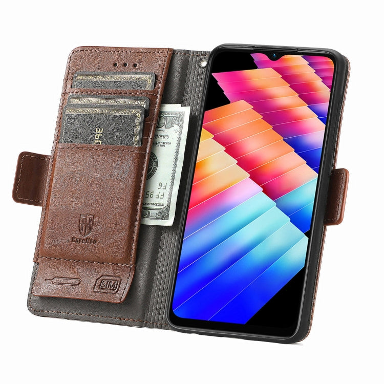 For Infinix Hot 30i CaseNeo Splicing Dual Magnetic Buckle Leather Phone Case