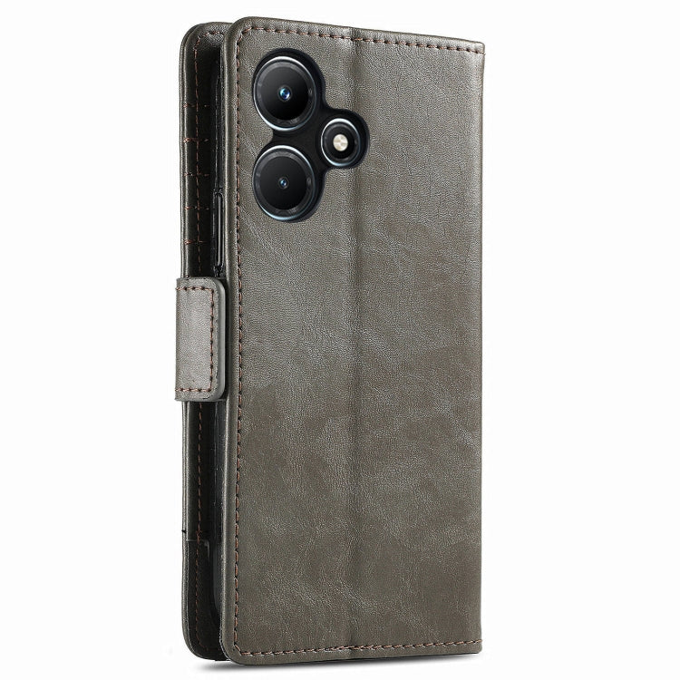 For Infinix Hot 30i CaseNeo Splicing Dual Magnetic Buckle Leather Phone Case