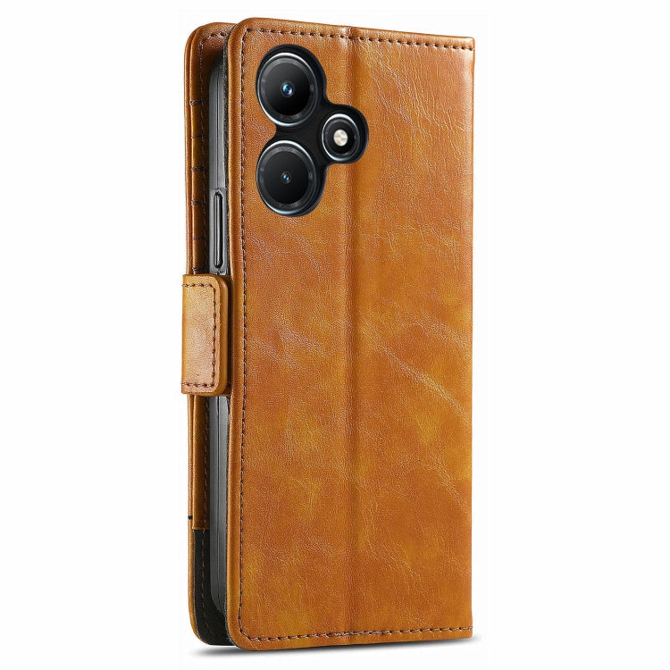 For Infinix Hot 30i CaseNeo Splicing Dual Magnetic Buckle Leather Phone Case