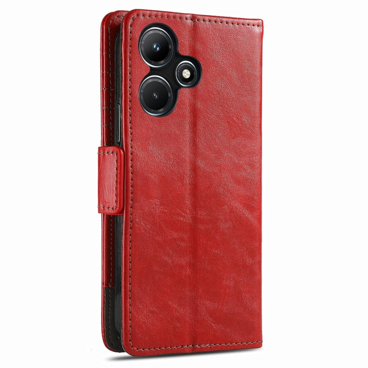 For Infinix Hot 30i CaseNeo Splicing Dual Magnetic Buckle Leather Phone Case