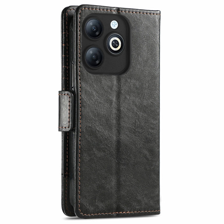 For Infinix Smart 8 CaseNeo Splicing Dual Magnetic Buckle Leather Phone Case