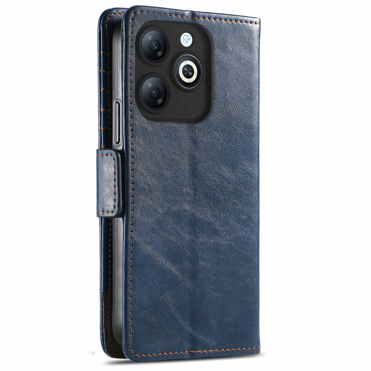 For Infinix Smart 8 CaseNeo Splicing Dual Magnetic Buckle Leather Phone Case