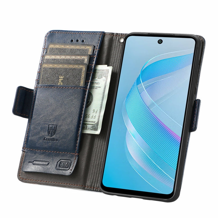 For Infinix Smart 8 CaseNeo Splicing Dual Magnetic Buckle Leather Phone Case