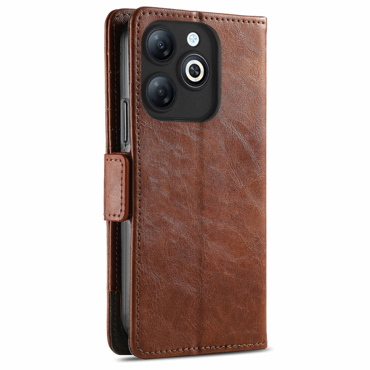 For Infinix Smart 8 CaseNeo Splicing Dual Magnetic Buckle Leather Phone Case