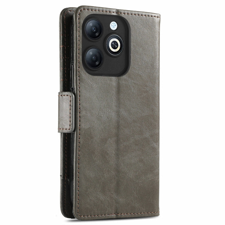 For Infinix Smart 8 CaseNeo Splicing Dual Magnetic Buckle Leather Phone Case