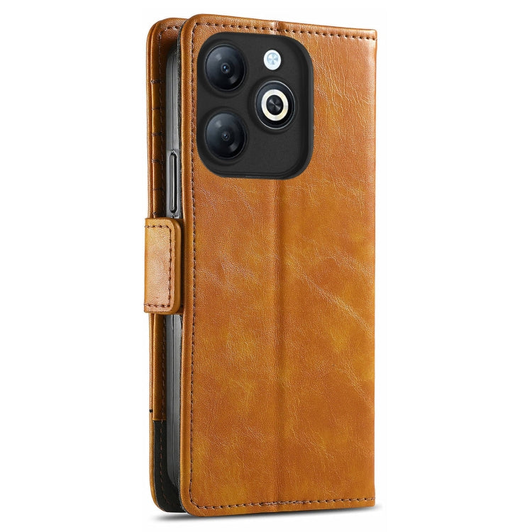 For Infinix Smart 8 CaseNeo Splicing Dual Magnetic Buckle Leather Phone Case