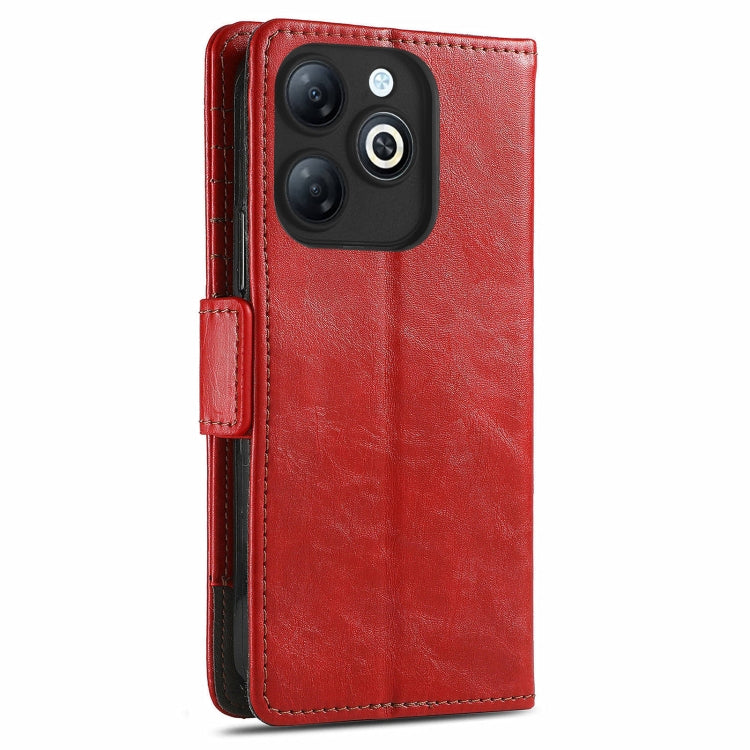 For Infinix Smart 8 CaseNeo Splicing Dual Magnetic Buckle Leather Phone Case