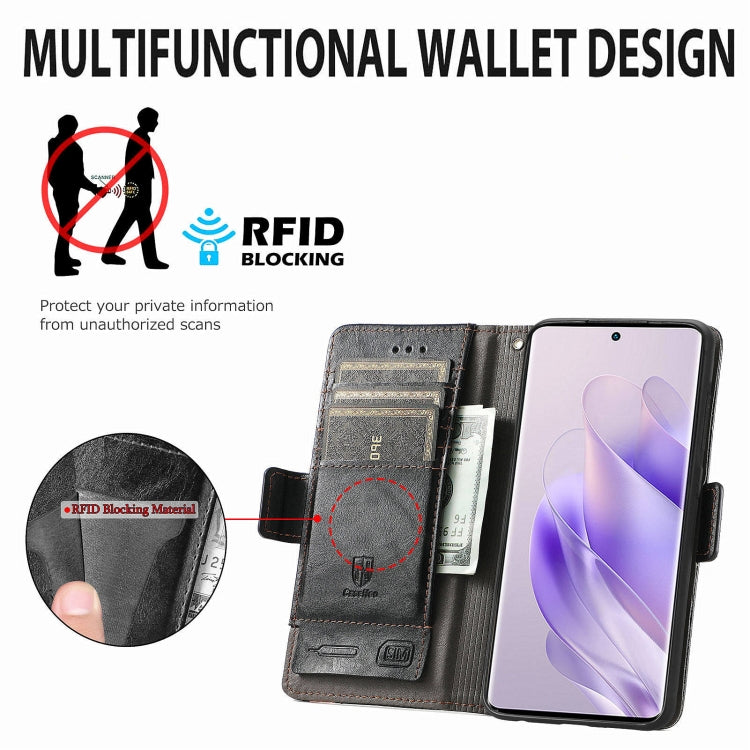 For Infinix Zero 30 4G CaseNeo Splicing Dual Magnetic Buckle Leather Phone Case