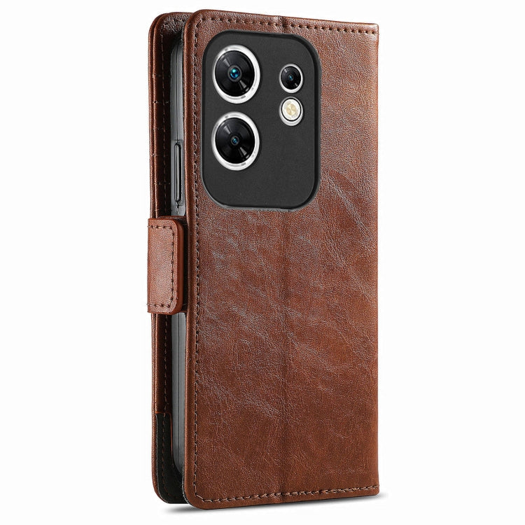 For Infinix Zero 30 4G CaseNeo Splicing Dual Magnetic Buckle Leather Phone Case