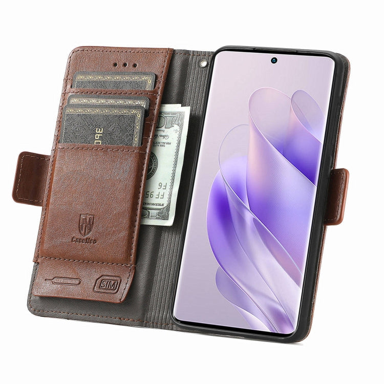 For Infinix Zero 30 4G CaseNeo Splicing Dual Magnetic Buckle Leather Phone Case