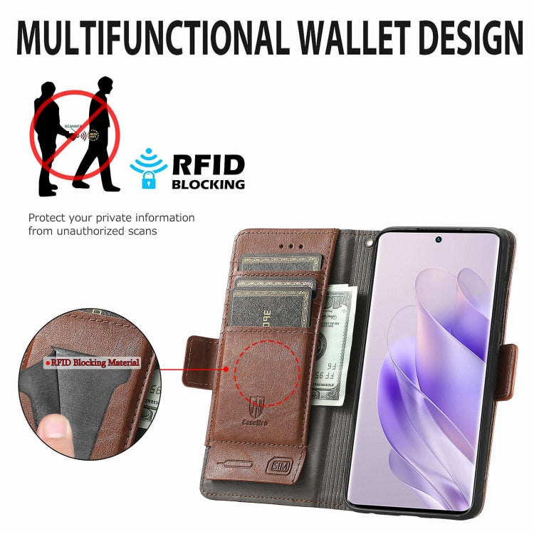 For Infinix Zero 30 4G CaseNeo Splicing Dual Magnetic Buckle Leather Phone Case