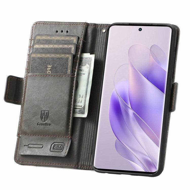 For Infinix Zero 30 4G CaseNeo Splicing Dual Magnetic Buckle Leather Phone Case