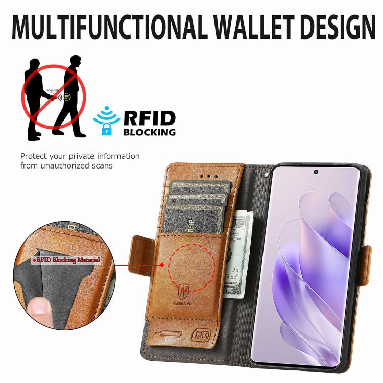 For Infinix Zero 30 4G CaseNeo Splicing Dual Magnetic Buckle Leather Phone Case
