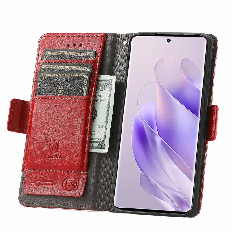For Infinix Zero 30 4G CaseNeo Splicing Dual Magnetic Buckle Leather Phone Case