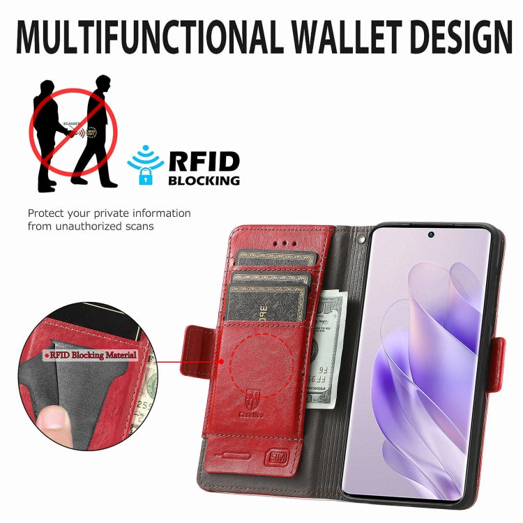 For Infinix Zero 30 4G CaseNeo Splicing Dual Magnetic Buckle Leather Phone Case