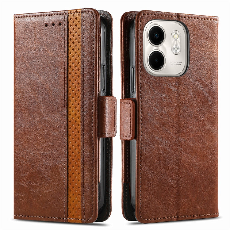 For Infinix Smart 9 CaseNeo Splicing Dual Magnetic Buckle Leather Phone Case