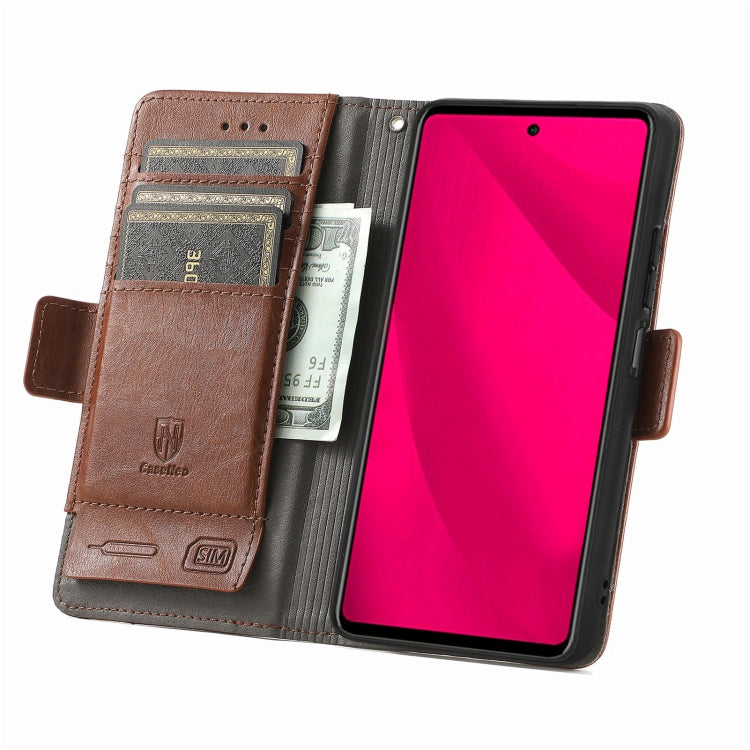 For Infinix Smart 9 CaseNeo Splicing Dual Magnetic Buckle Leather Phone Case