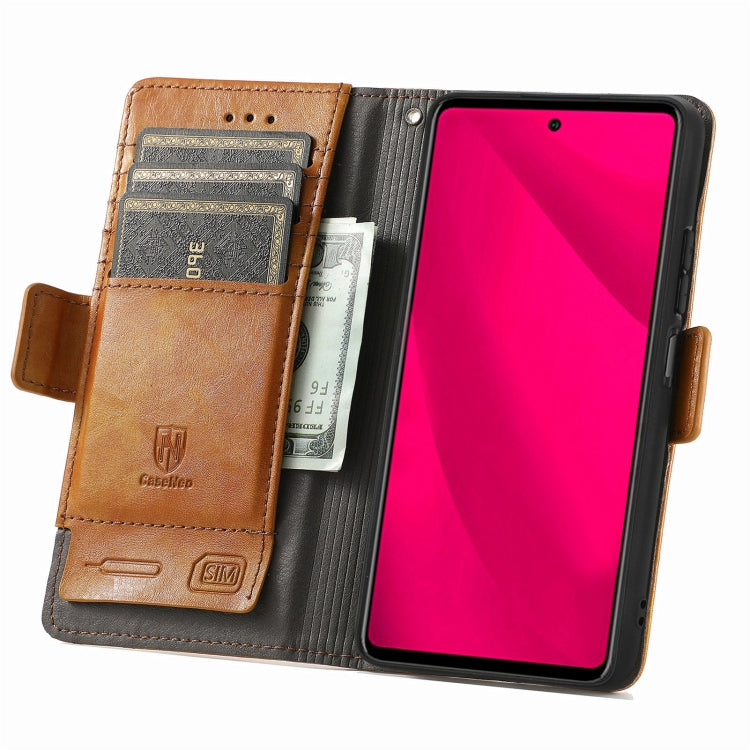 For Infinix Smart 9 CaseNeo Splicing Dual Magnetic Buckle Leather Phone Case