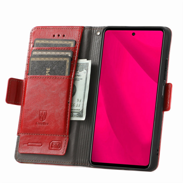 For Infinix Smart 9 CaseNeo Splicing Dual Magnetic Buckle Leather Phone Case