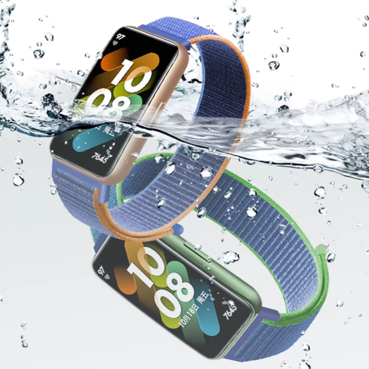 For Huawei Watch Band 9 / 9 NFC Nylon Loop Hook and Loop Fastener Watch Band
