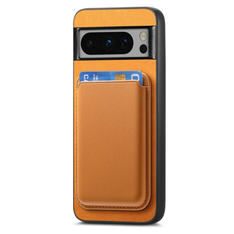 For Google Pixel 8a Retro Magsafe Card Bag PU Back Cover Phone Case