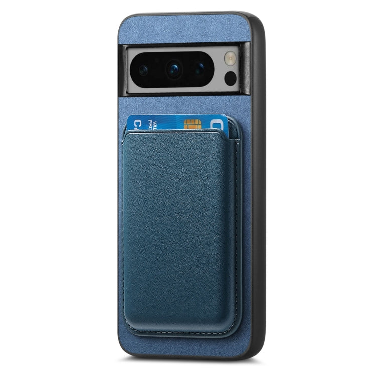 For Google Pixel 8a Retro Magsafe Card Bag PU Back Cover Phone Case