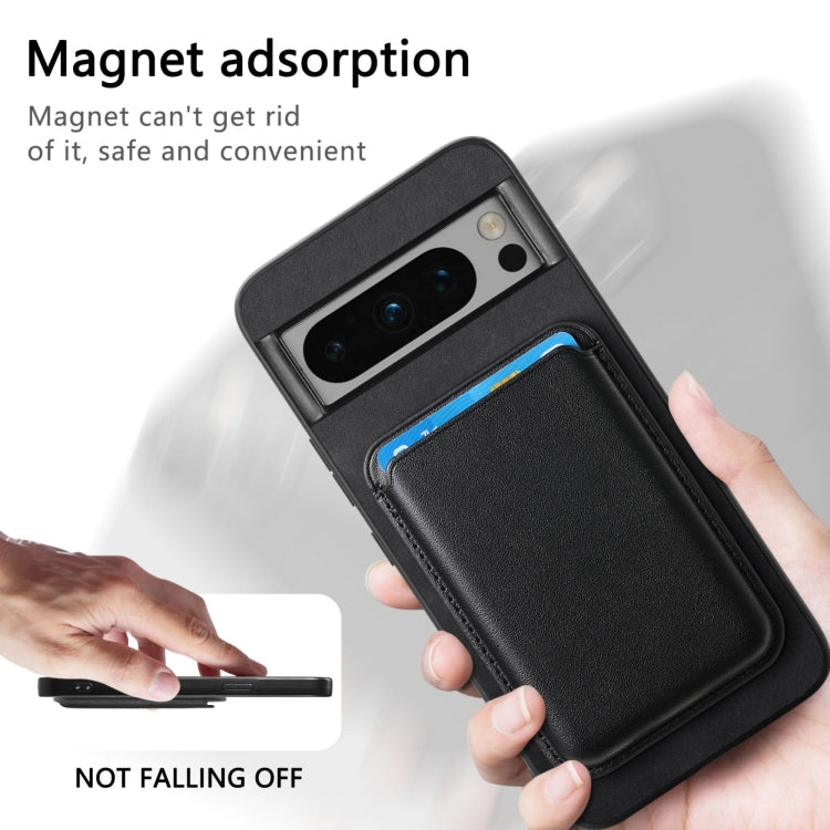 For Google Pixel 8a Retro Magsafe Card Bag PU Back Cover Phone Case