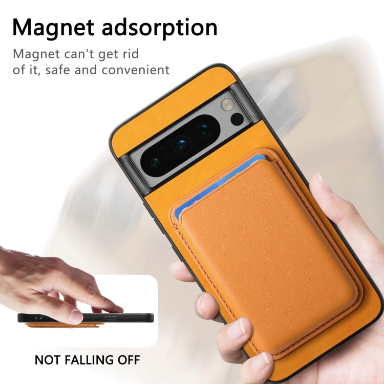 For Google Pixel 9 Pro Retro Magsafe Card Bag PU Back Cover Phone Case