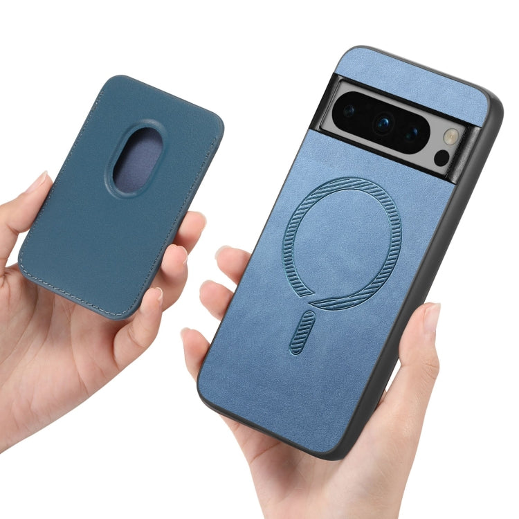 For Google Pixel 9 Pro Retro Magsafe Card Bag PU Back Cover Phone Case