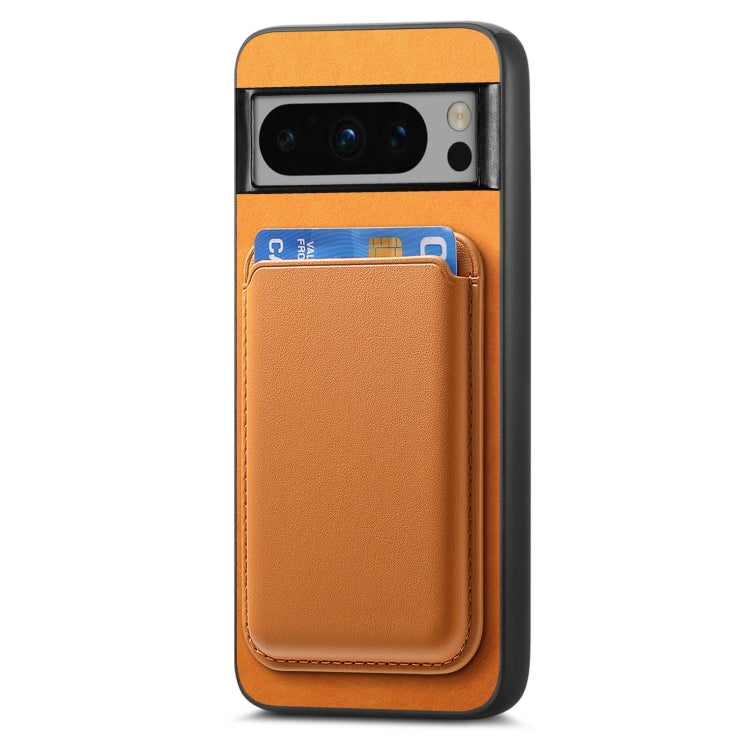 For Google Pixel 9 Pro XL Retro Magsafe Card Bag PU Back Cover Phone Case