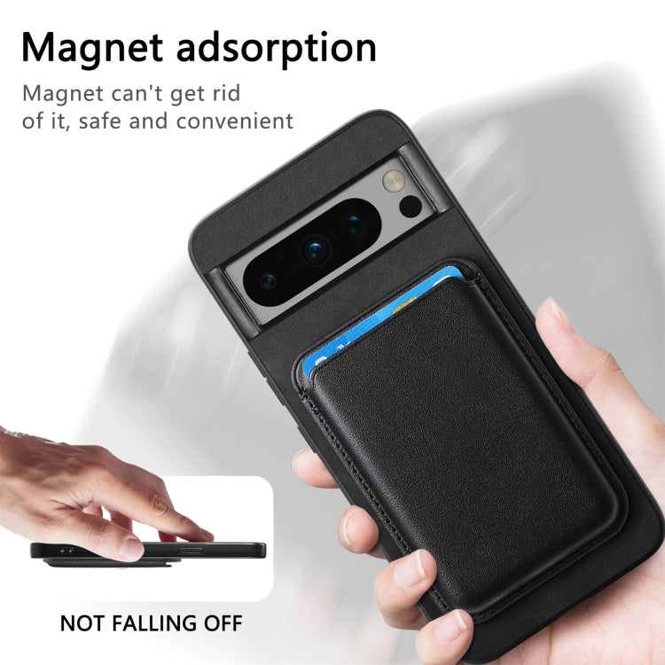 For Google Pixel 9 Pro XL Retro Magsafe Card Bag PU Back Cover Phone Case