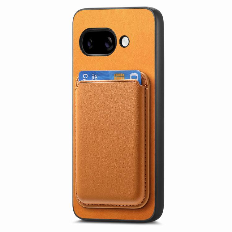 For Google Pixel 9a Retro Magsafe Card Bag PU Back Cover Phone Case