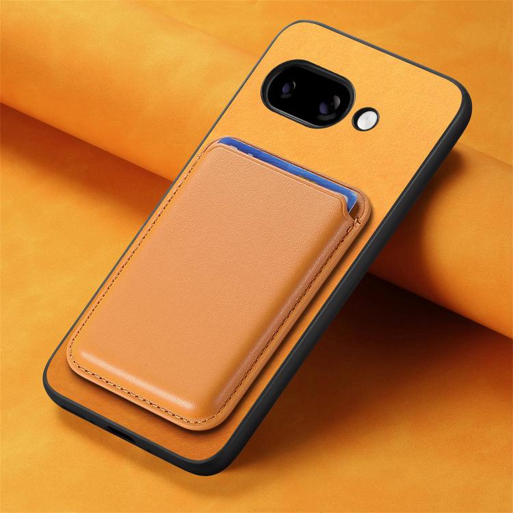 For Google Pixel 9a Retro Magsafe Card Bag PU Back Cover Phone Case