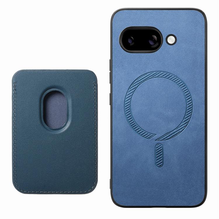 For Google Pixel 9a Retro Magsafe Card Bag PU Back Cover Phone Case