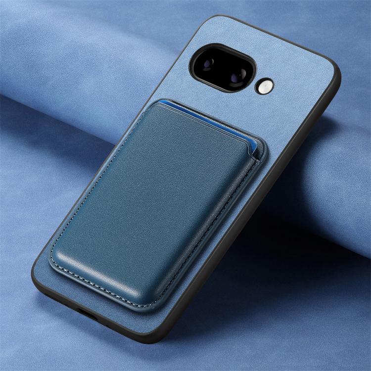 For Google Pixel 9a Retro Magsafe Card Bag PU Back Cover Phone Case