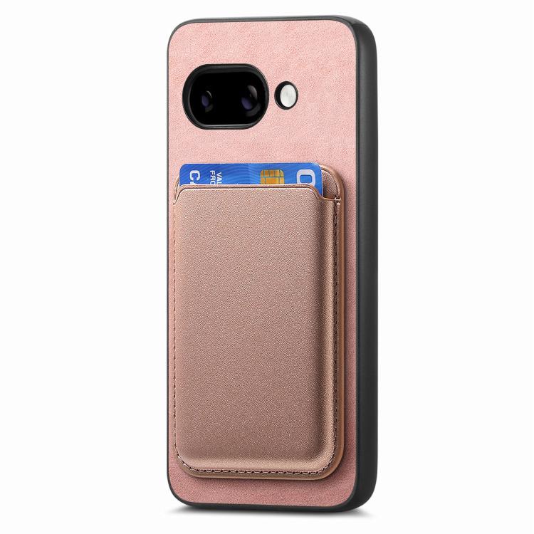 For Google Pixel 9a Retro Magsafe Card Bag PU Back Cover Phone Case